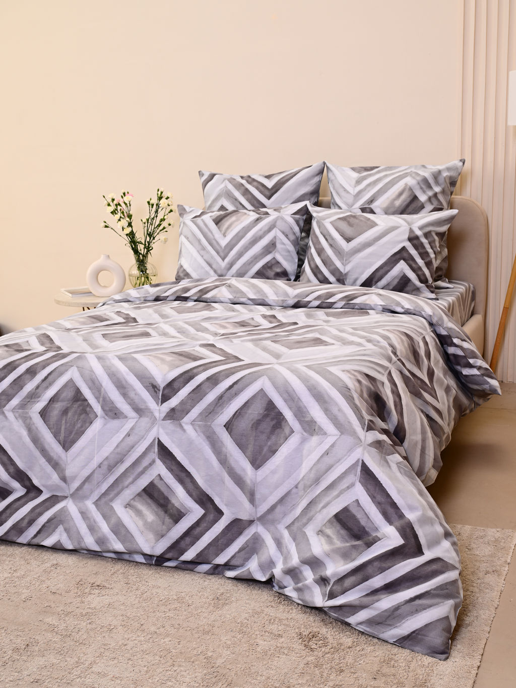 Пододеяльник бязь люкс на молнии - Ромбы 220x240