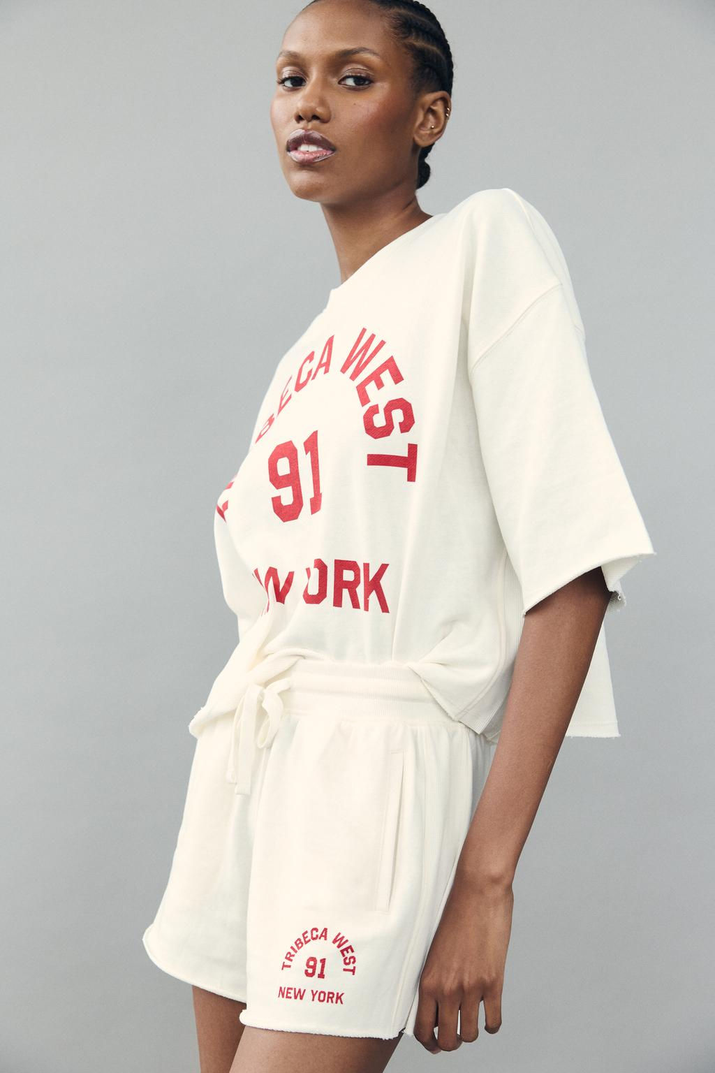 PLUSH HOODIE WITH SLOGAN - Zara фото 3