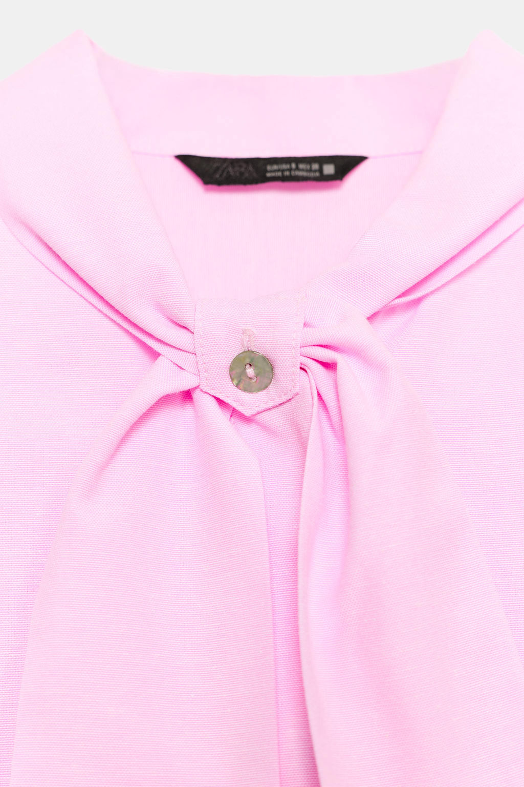 BLUSA LAZO MANGA SISA / Rosa - Zara фото 9