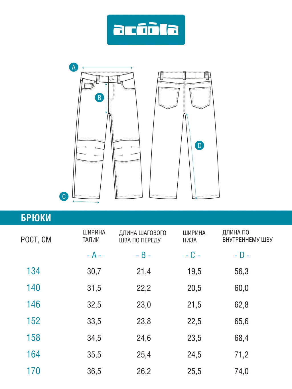 ACOOLA / Брюки джинсовые детские для мальчиков Nomu черный фото 7