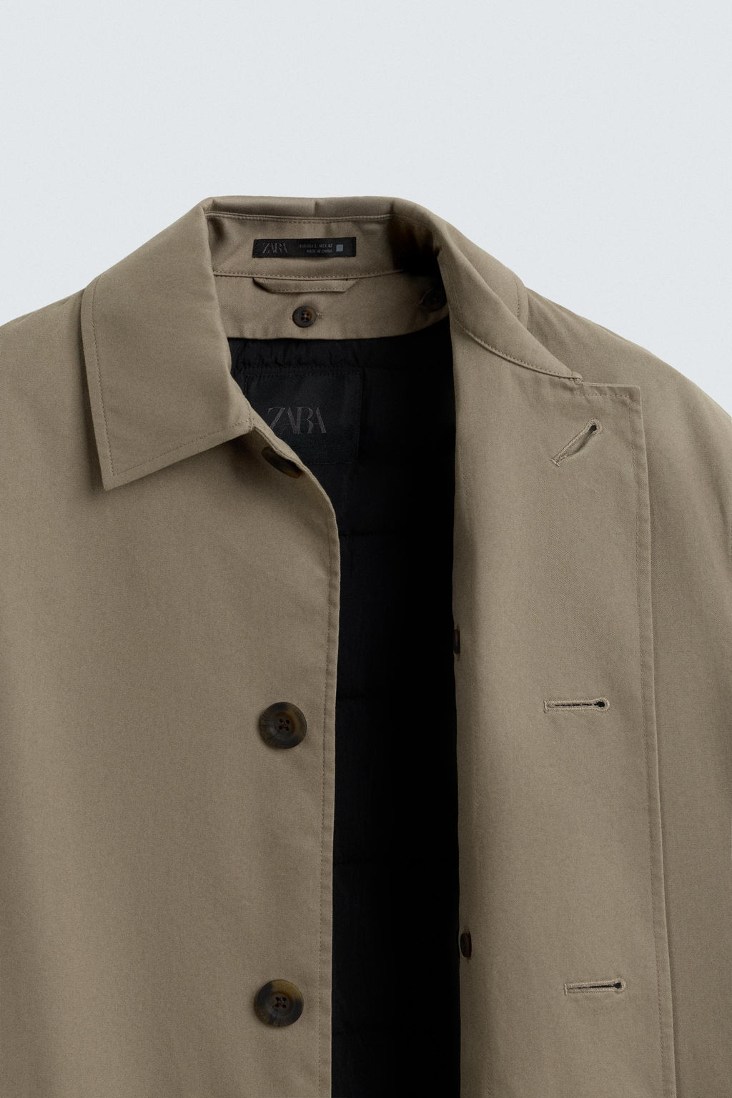 TRENCH COAT WITH DETACHABLE LINING