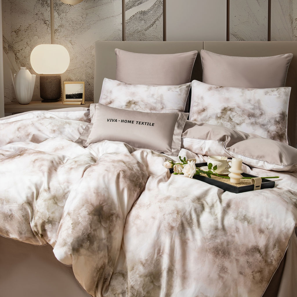 Комплект постельного белья Сатин Премиум на резинке CPAR053 180*200*30;160*200*30;140*200*30 Евро 4 Наволочки