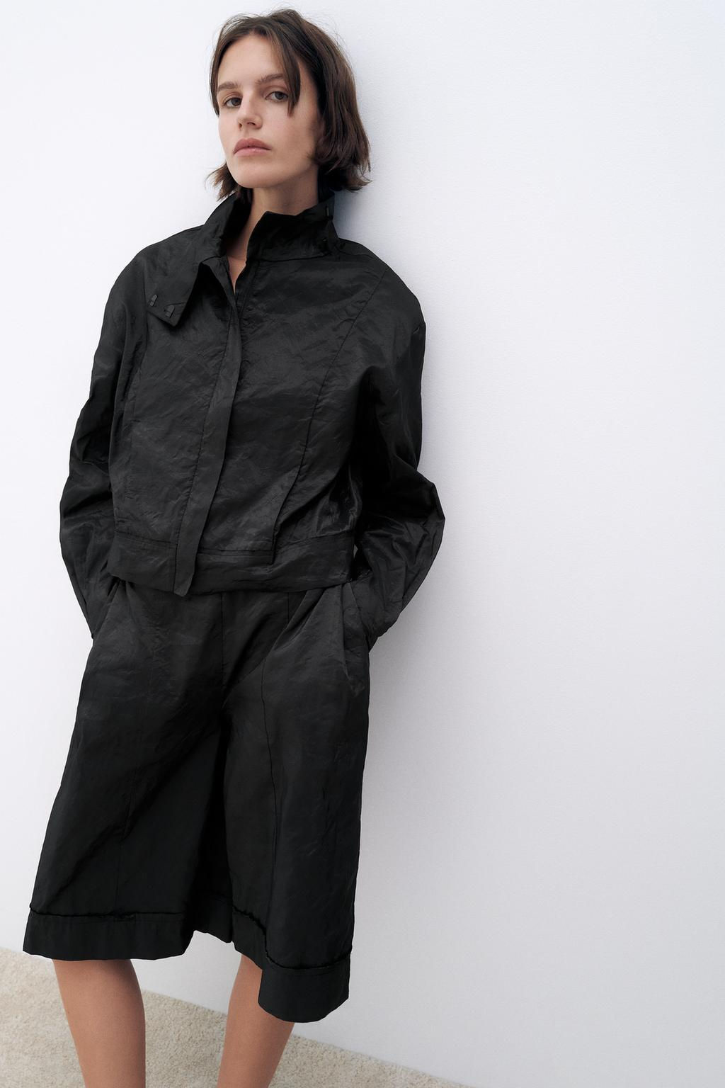 METALLIC THREAD BERMUDA SHORTS - Zara фото 2