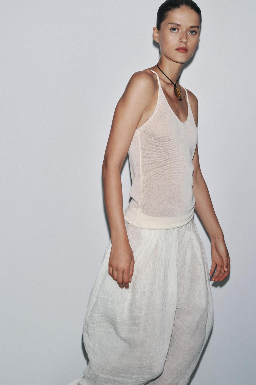 KNITTED STRAPPY TOP - Zara фото 5