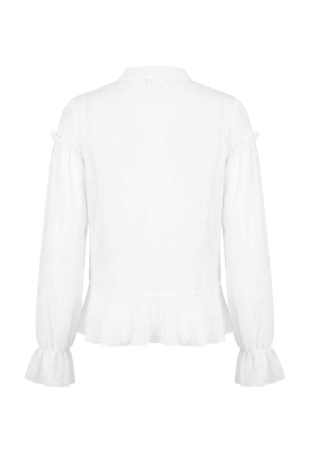 K?rm?z? Fular Yaka Onu K?sa Sifon Transparan Bluz TWOSS26BZ00212 - Trendyolmilla фото 12