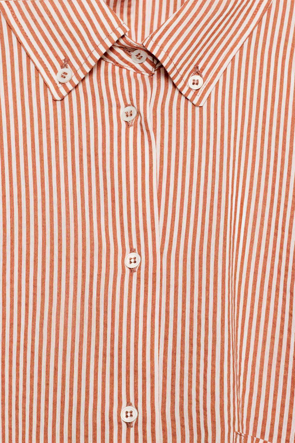 CAMISA BOTONES ESPALDA ZW COLLECTION / blanco-naranja - Zara фото 9