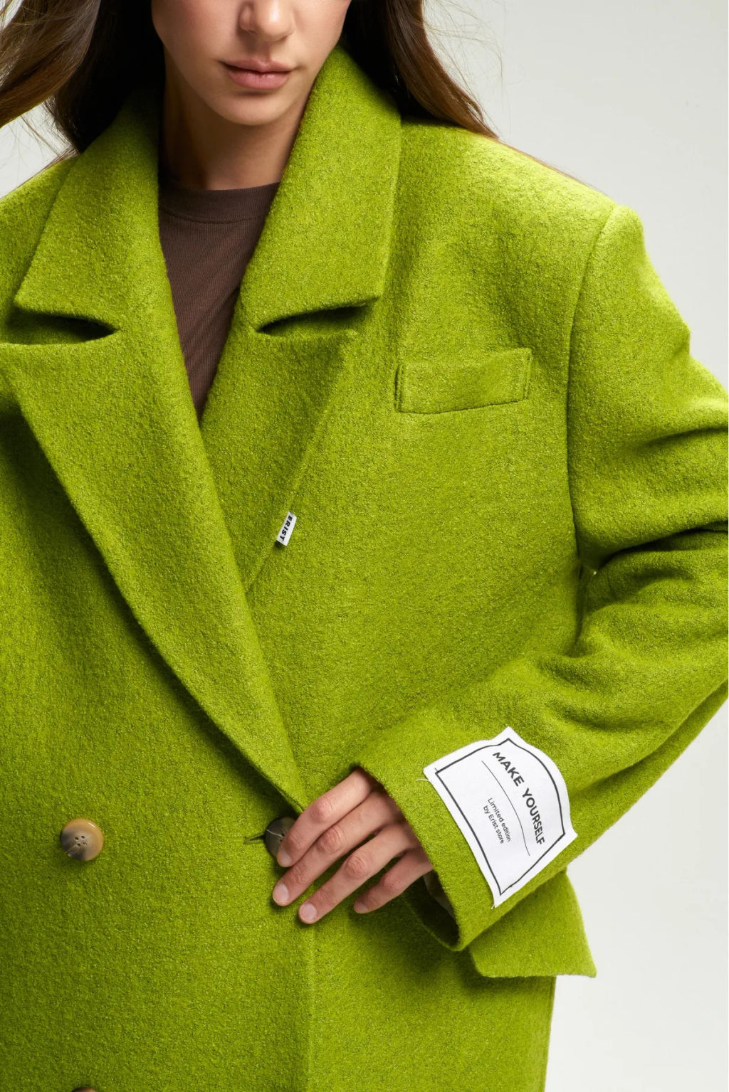 Пальто-макси из вареной шерсти Grinch - Erist store фото 4