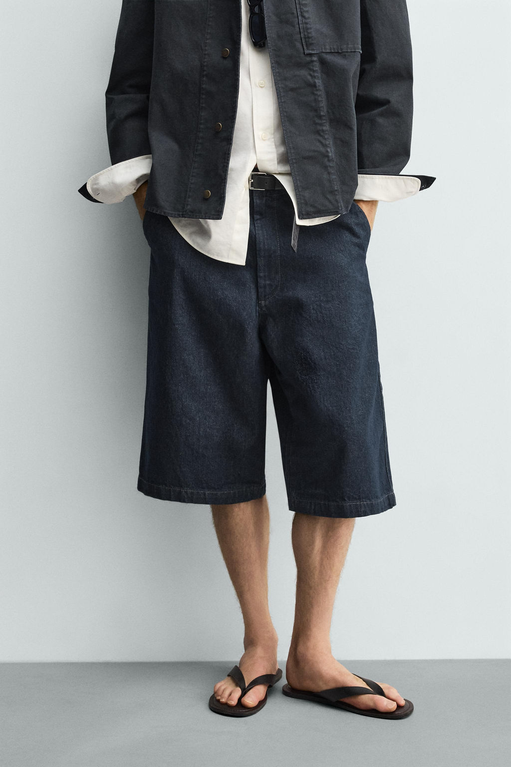 BERMUDA BAGGY FIT / Azul