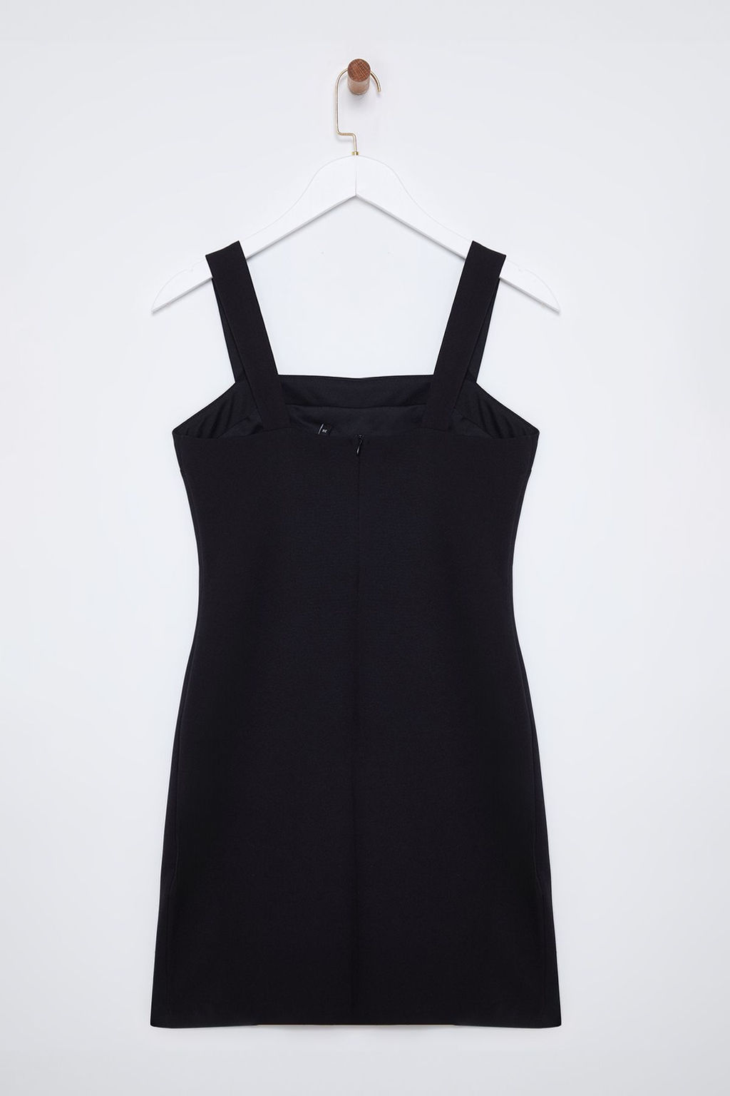 TRENDYOLMILLA Siyah A-Kesim Tas Aksesuar Detayl? Straplez Dokuma S?k Elbise TPRSS25EL00083 фото 5