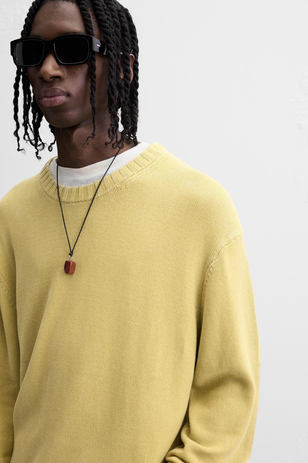 TEXTURED WASHED SWEATER - Zara фото 14