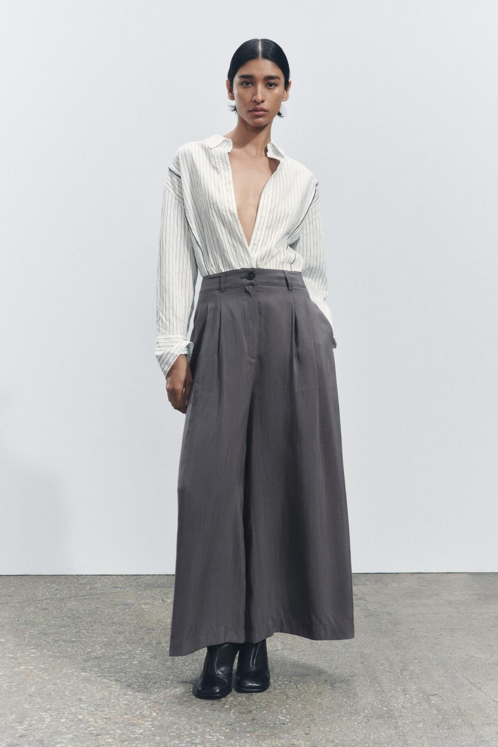 ZW COLLECTION DARTED TROUSERS - Zara фото 30