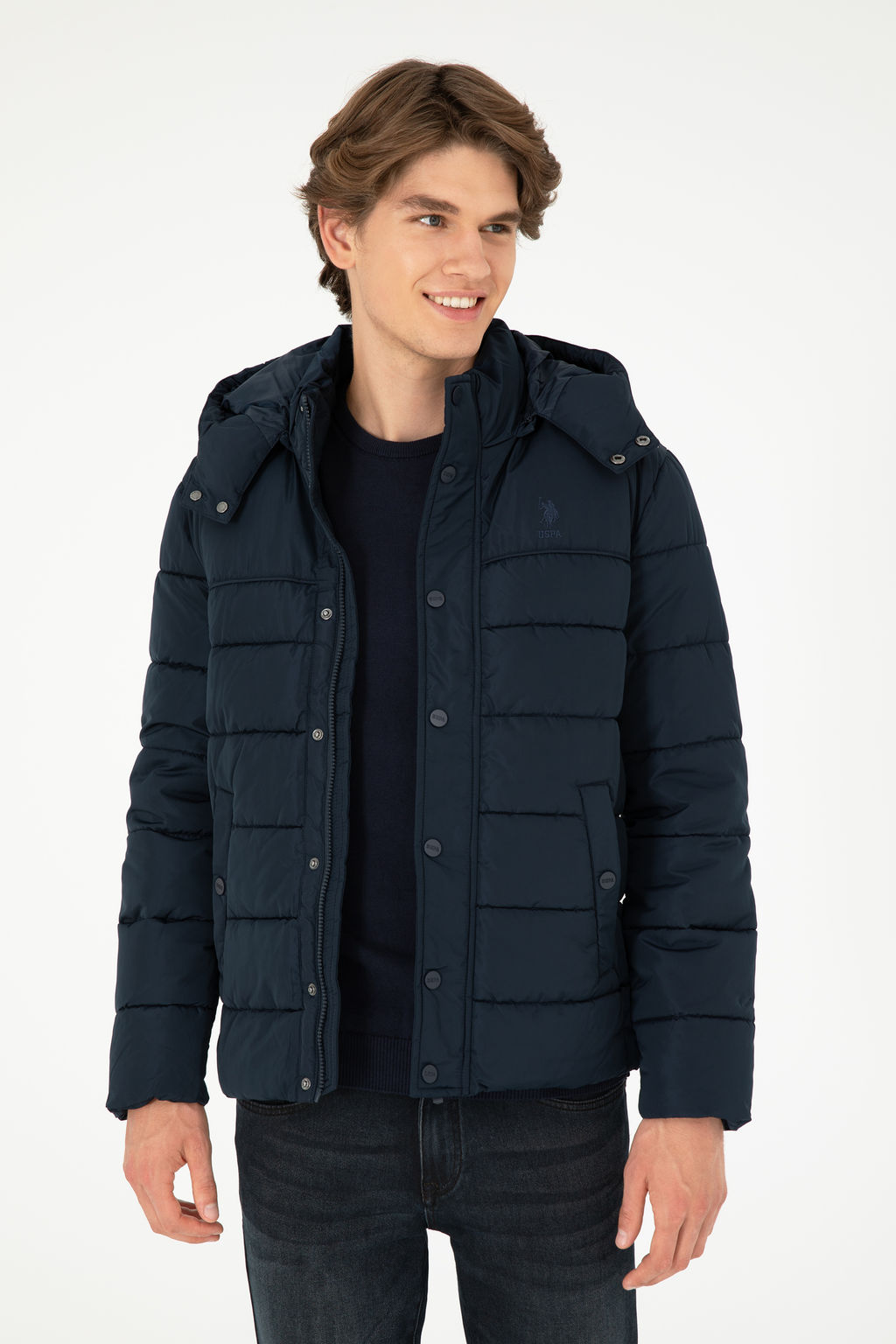 Мужское темно-синее пальто Дополнительная скидка 11% в корзине - U.s. polo assn фото 8
