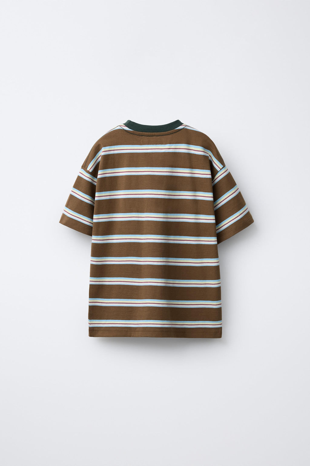 CAMISETA ESTAMPADA RAYAS / Marr?n - Zara фото 3
