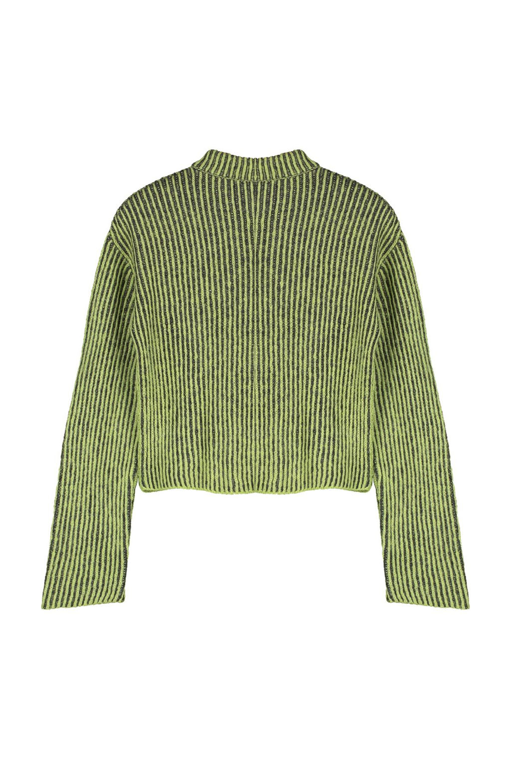 Ekru Crop Yumusak Dokulu Bisiklet Yaka Triko Kazak TWOAW25KZ00000 - Trendyolmilla фото 9