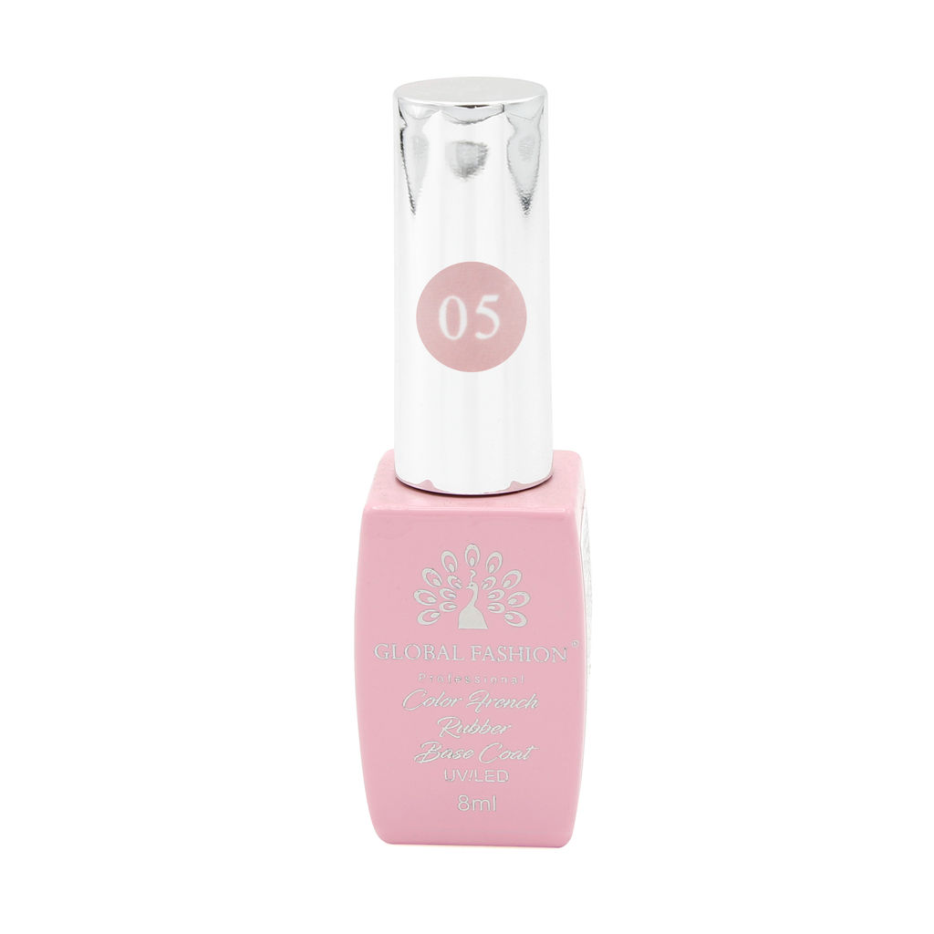 Цветная френч база для гель лака Global Fashion, Color French Base Coat 8 мл, 05  фото 6