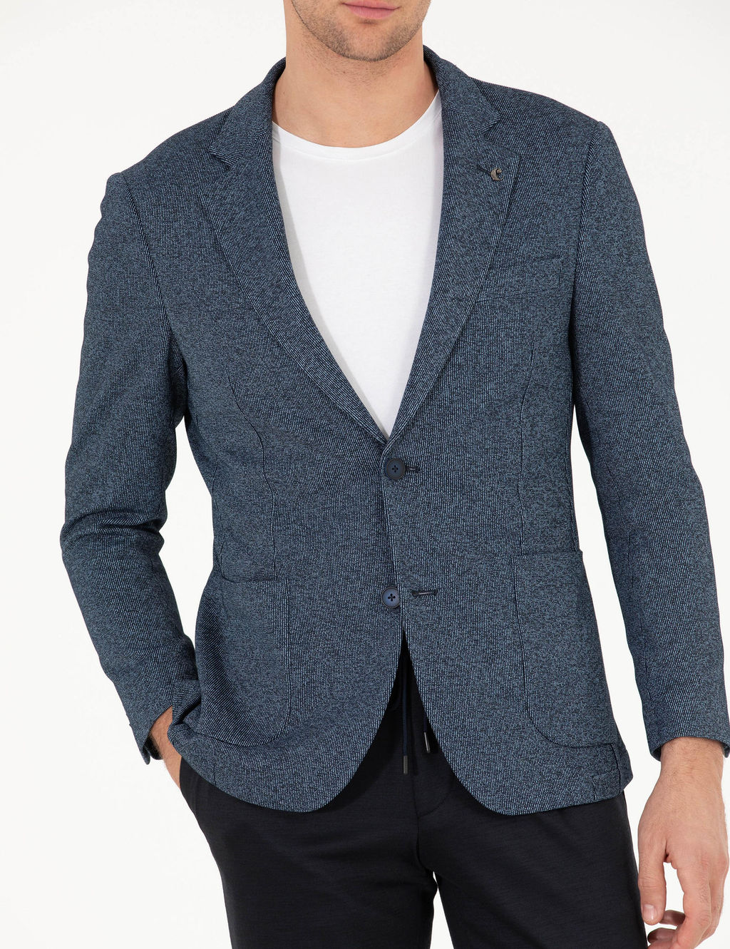 Lacivert Slim Fit Ceket