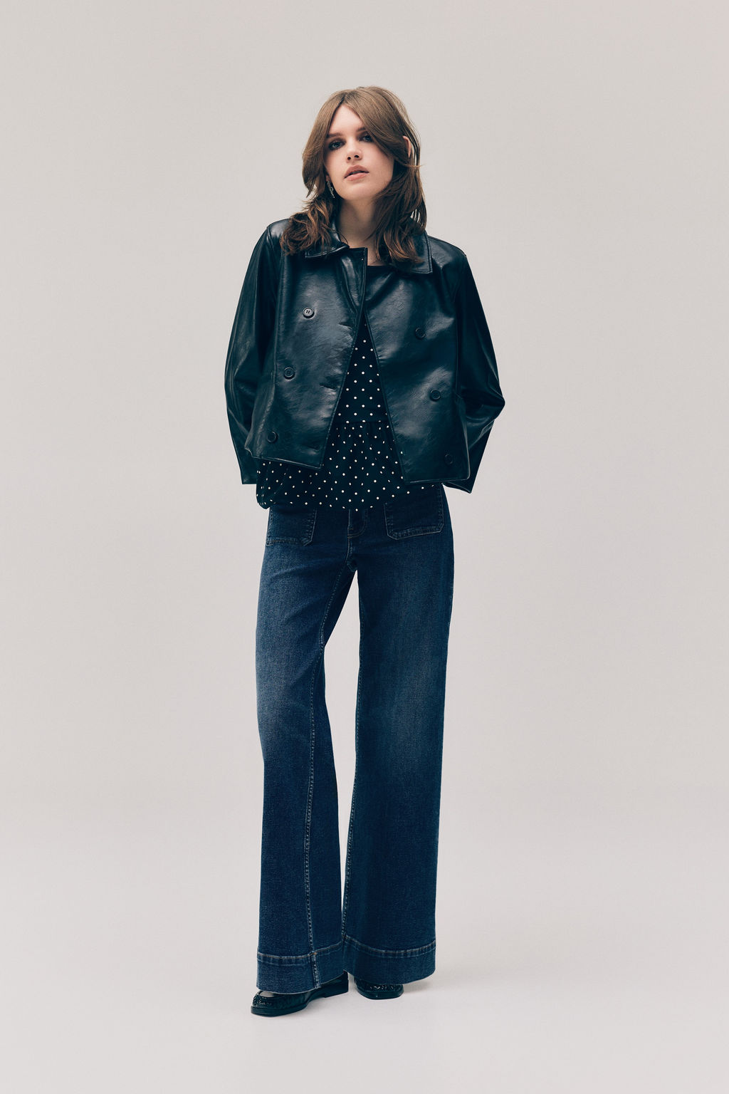 Wide High Waist Jeans - H&m фото 7