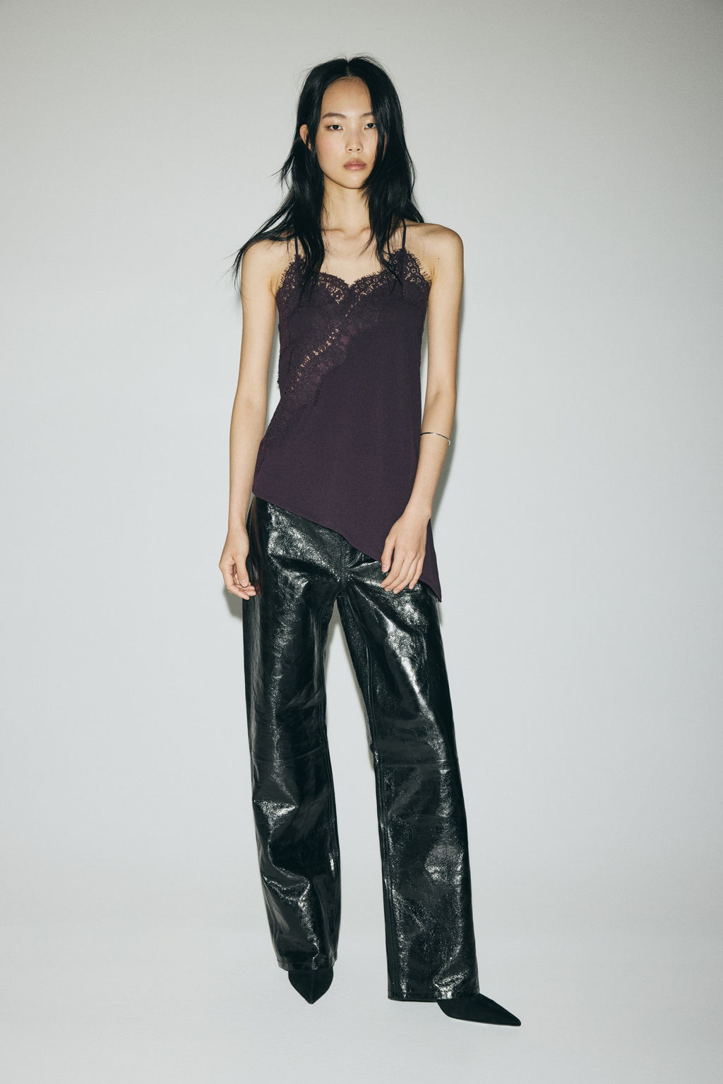 Top de tirantes con ribete de encaje - H&m фото 4