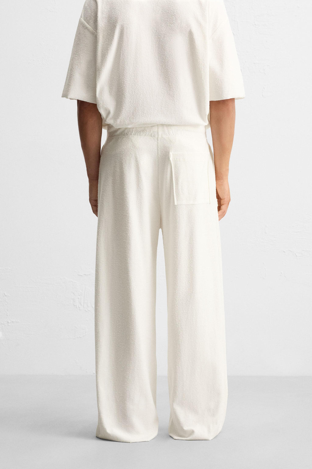 RELAXED FIT TEXTURED TROUSERS - Zara фото 3