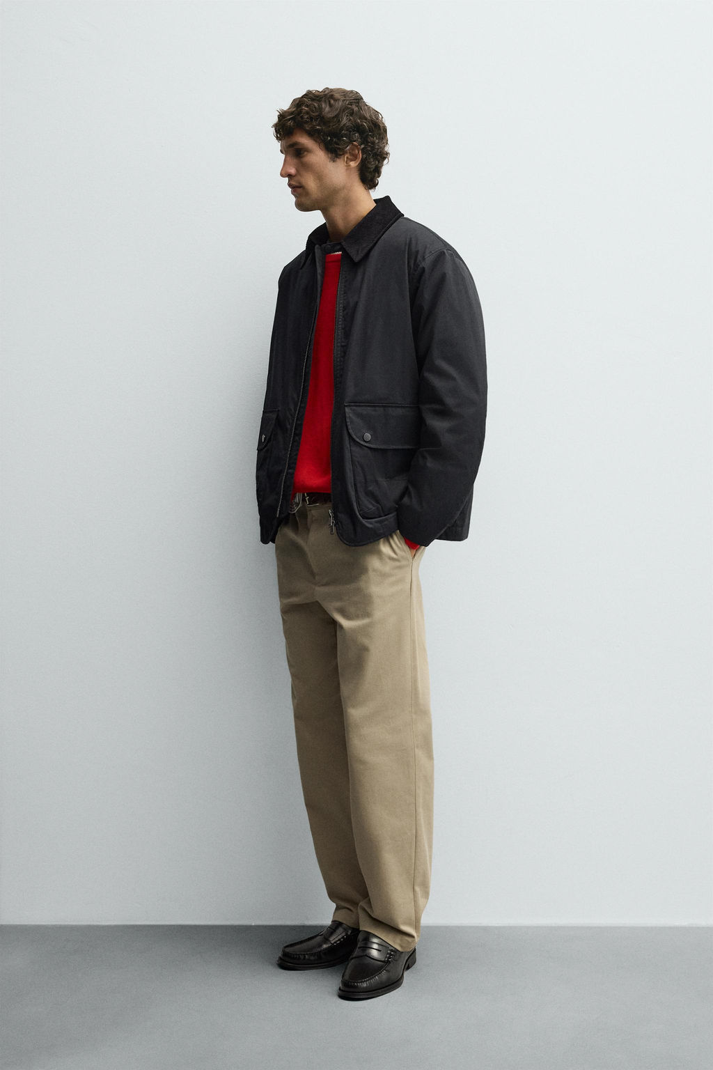 CONTRAST COLLAR PARKA - Zara фото 4