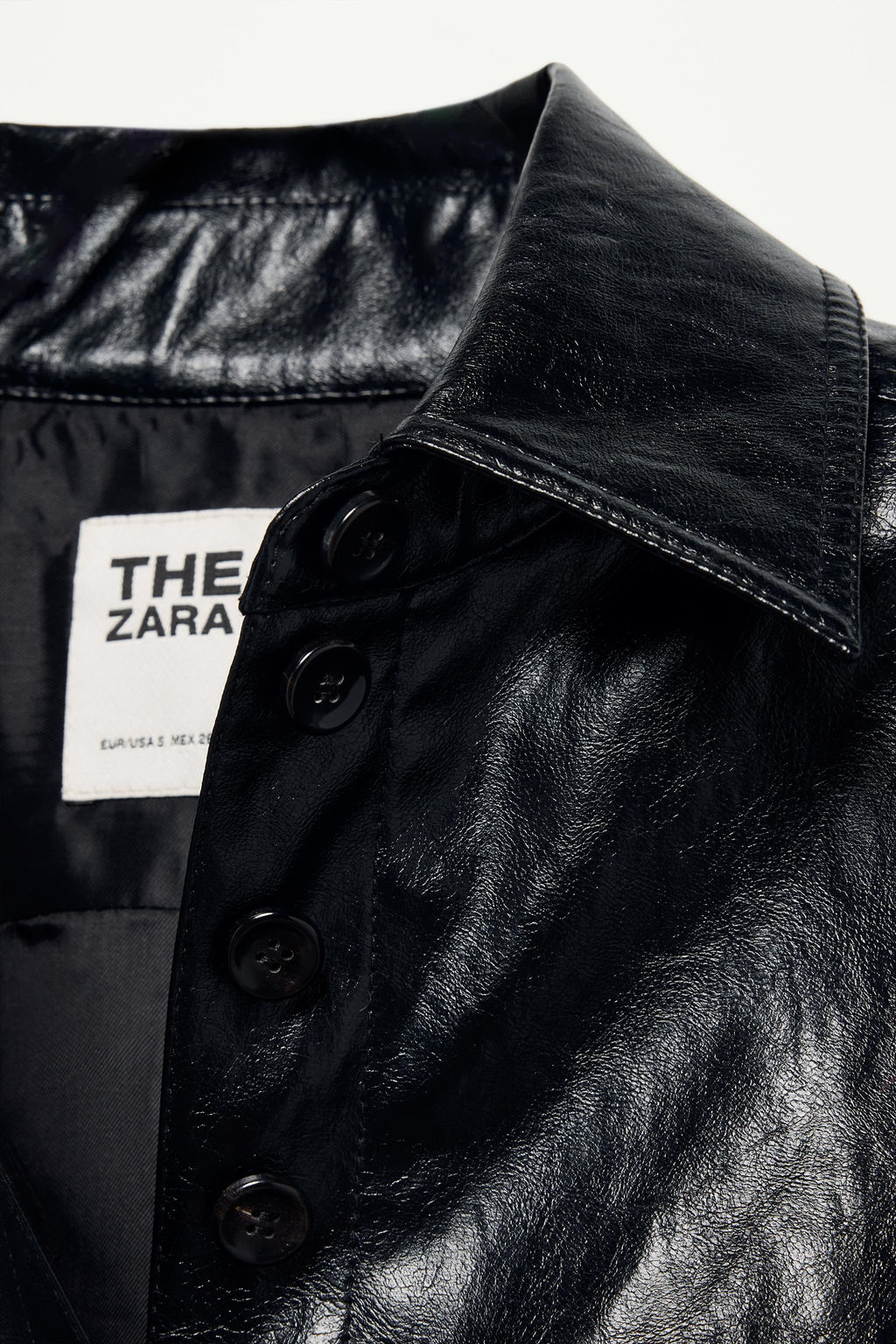 FAUX LEATHER PEPLUM JACKET - THE ITEM ZARA WOMAN фото 16