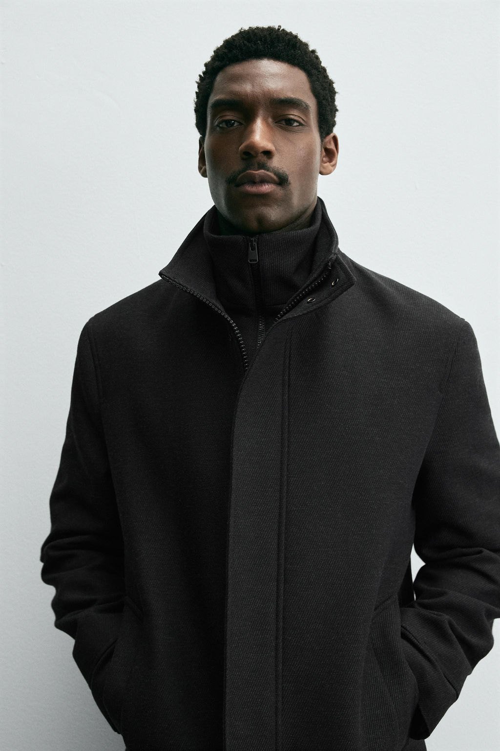 ABRIGO CUELLO DESMONTABLE / Gris - Zara фото 6