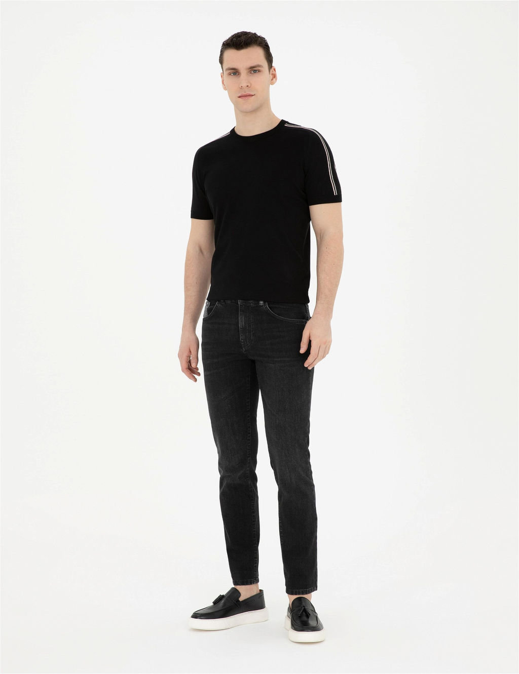 Antrasit Slim Fit Jean Pantolon - Pierre cardin фото 3