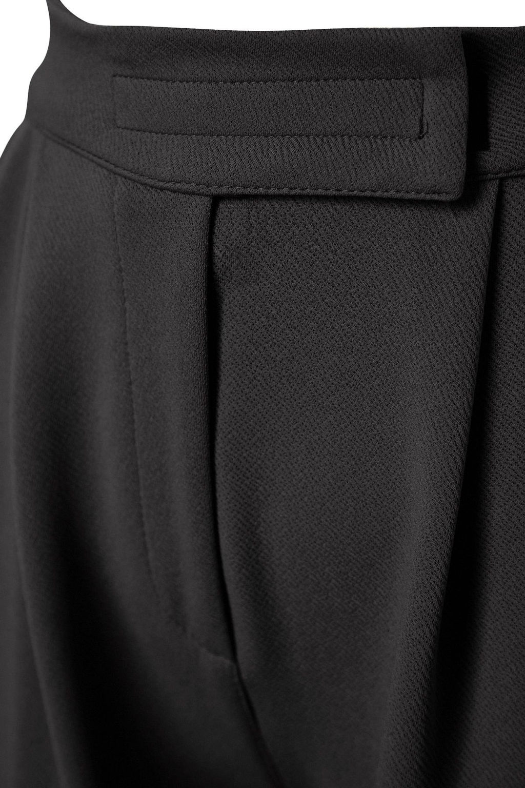 Antrasit C?rt C?rt Kapamal? Yuksek Bel Pileli Wide Leg Pantolon TWOAW24PL00177