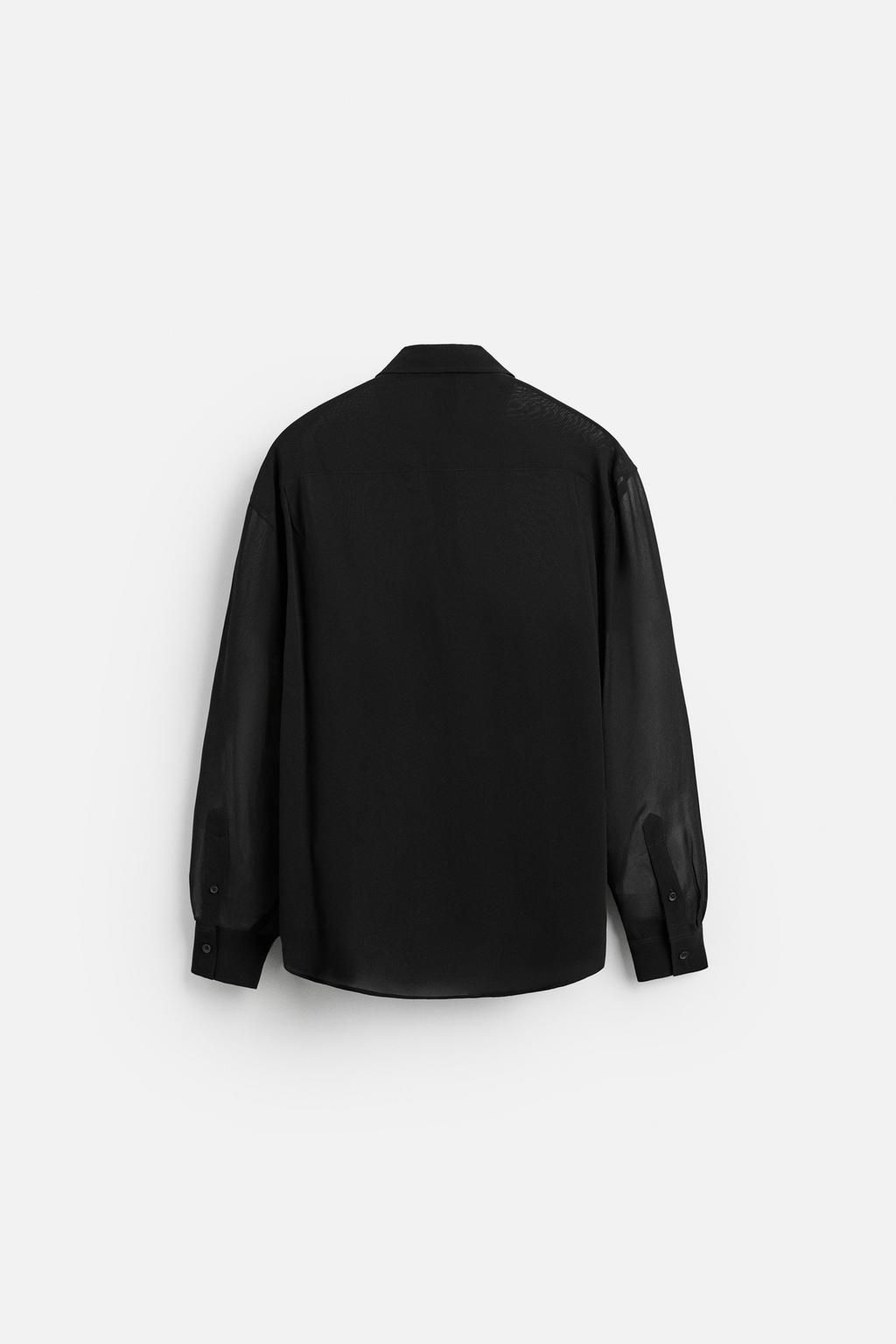 SEMI-SHEER SHIRT - Zara фото 7