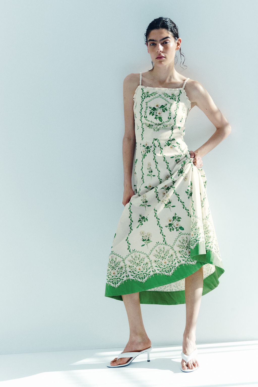 Vestido de algod?n con vuelo - H&m фото 2