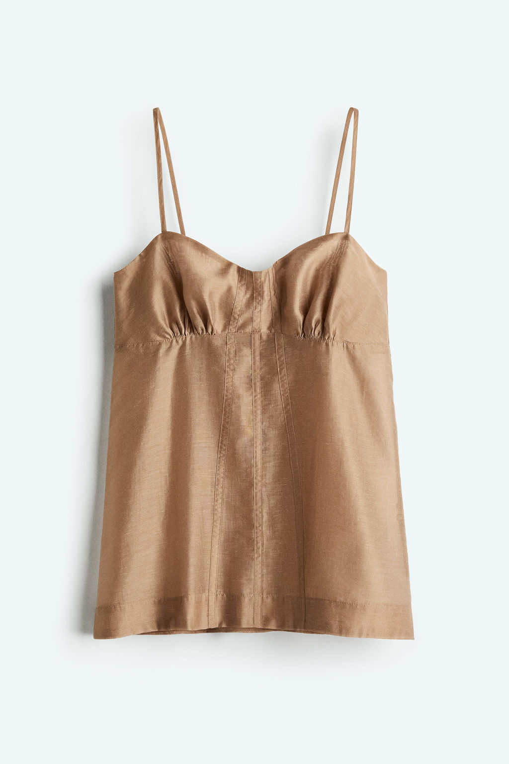Top transparente con tirantes finos