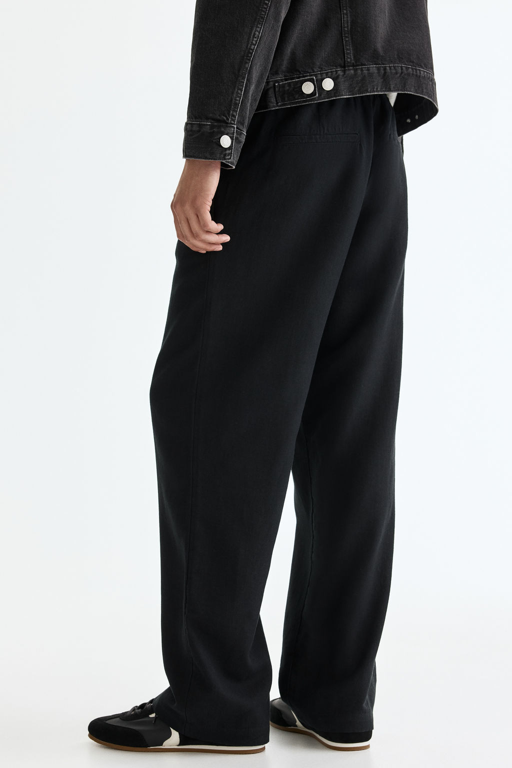 Pantal?n en mezcla de lino Relaxed Fit - H&m фото 9