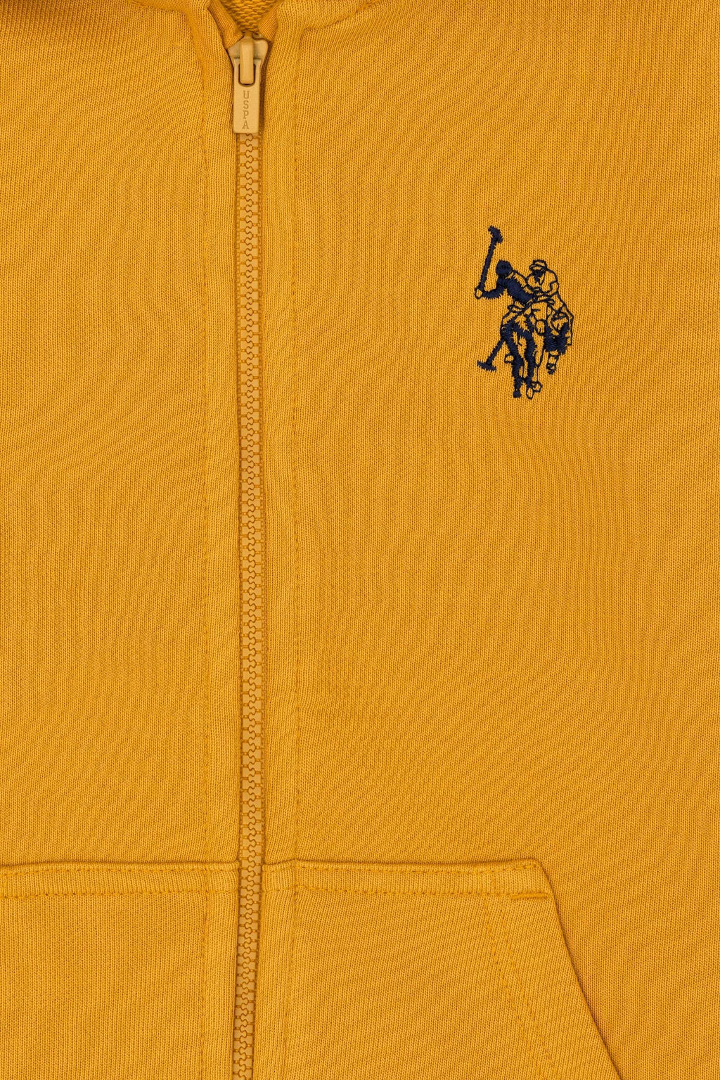 Erkek _ocuk Hardal Basic Kap__onlu Sweatshirt