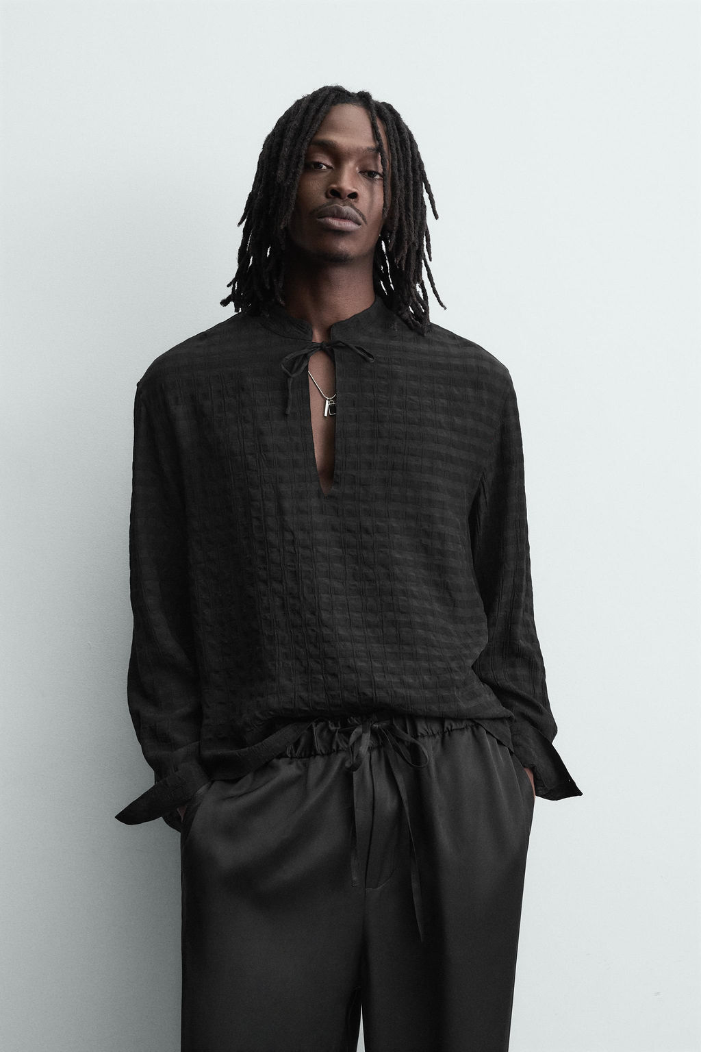 FLUID TEXTURED POLO SHIRT - Zara фото 2