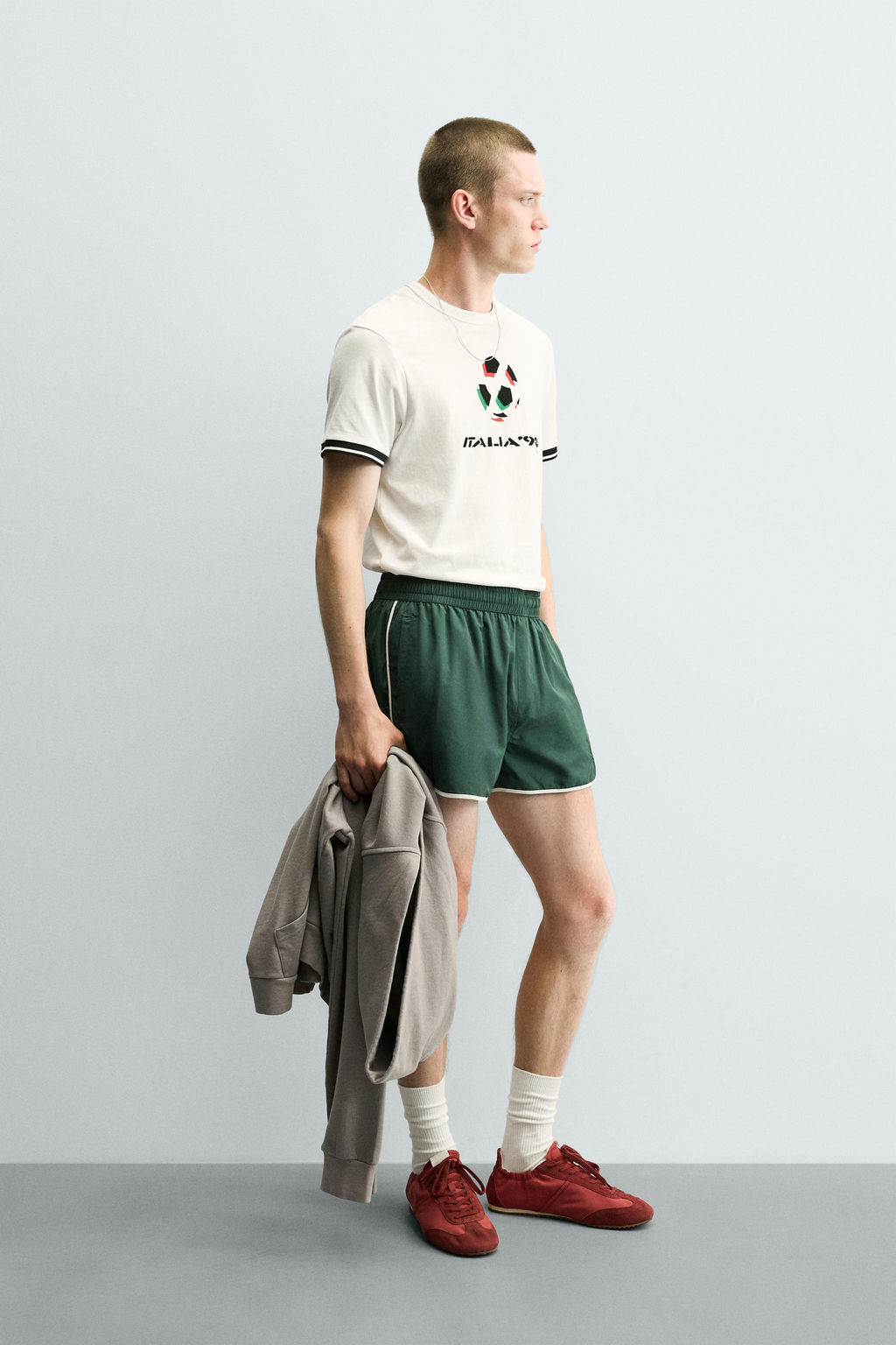 CAMISETA CONTRASTE ITALIA 90 FIFA WORLD CUP FIFA CLASSICS / Blanco - Zara фото 4