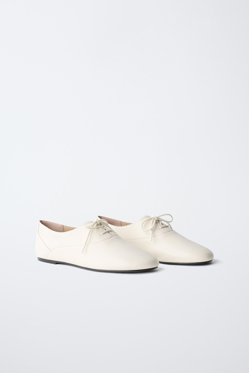 BLUCHER CORDONES PIEL / Blanco - Zara фото 2