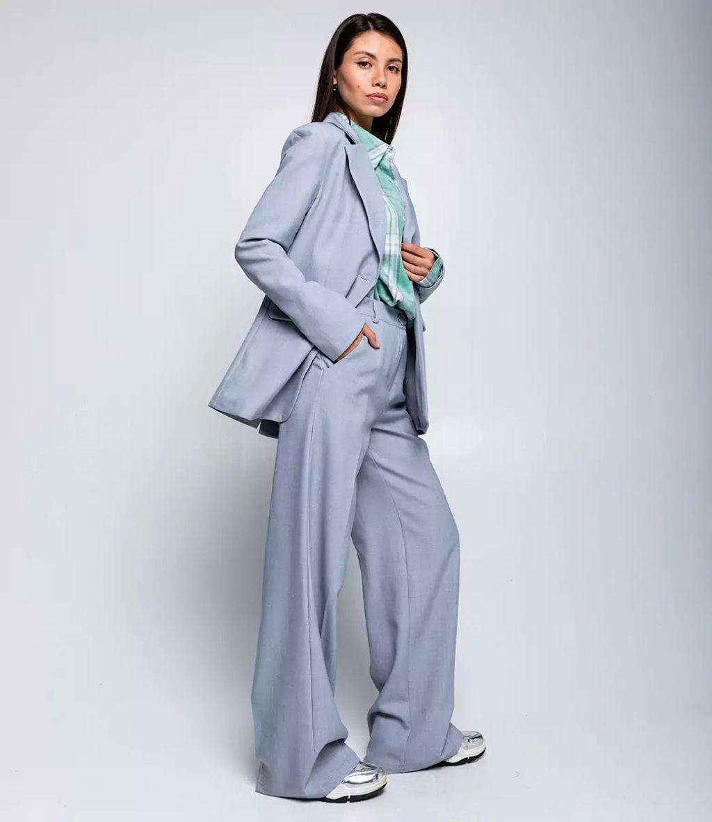 Костюм #БШ2683, светло-серый