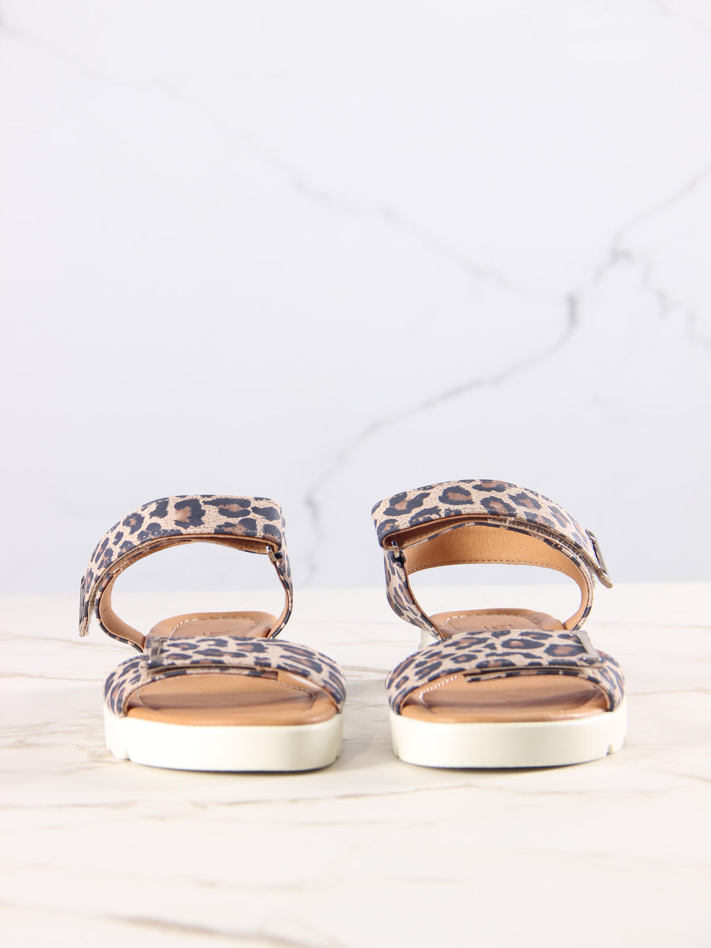 Босоножки 2020.115w.Бежевые леопард