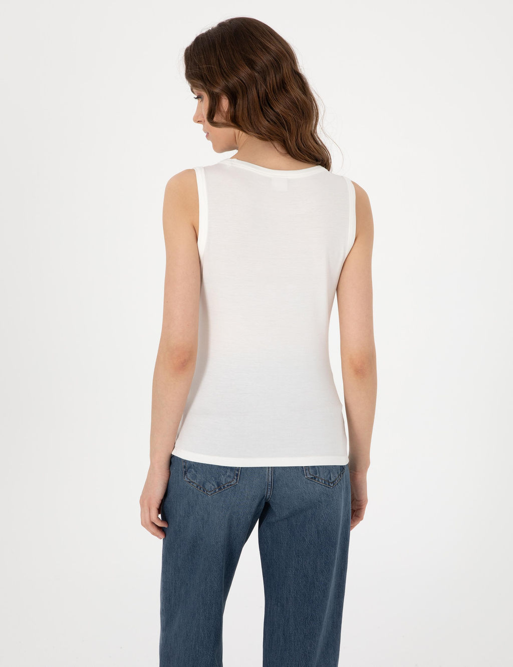Beyaz Ex. Slim Fit Ti__rt - Pierre cardin фото 5