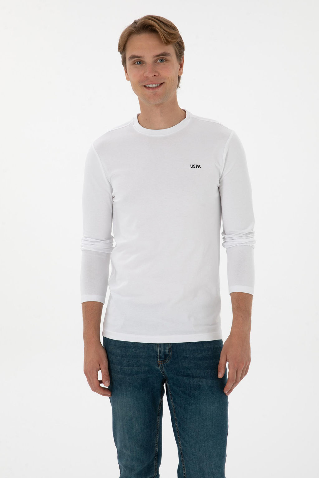 Erkek Beyaz Basic Sweatshirt Sepette S_rpriz _ndirim - U.s. polo assn фото 3