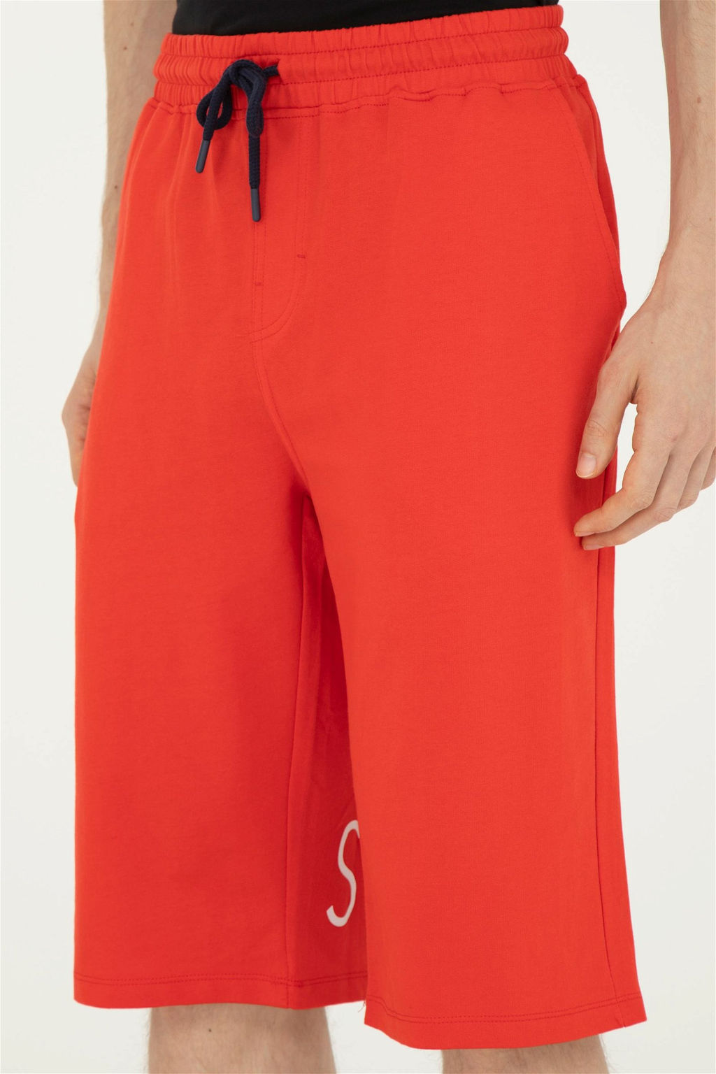 Мужские красные вязаные шорты - U.s. polo assn фото 6