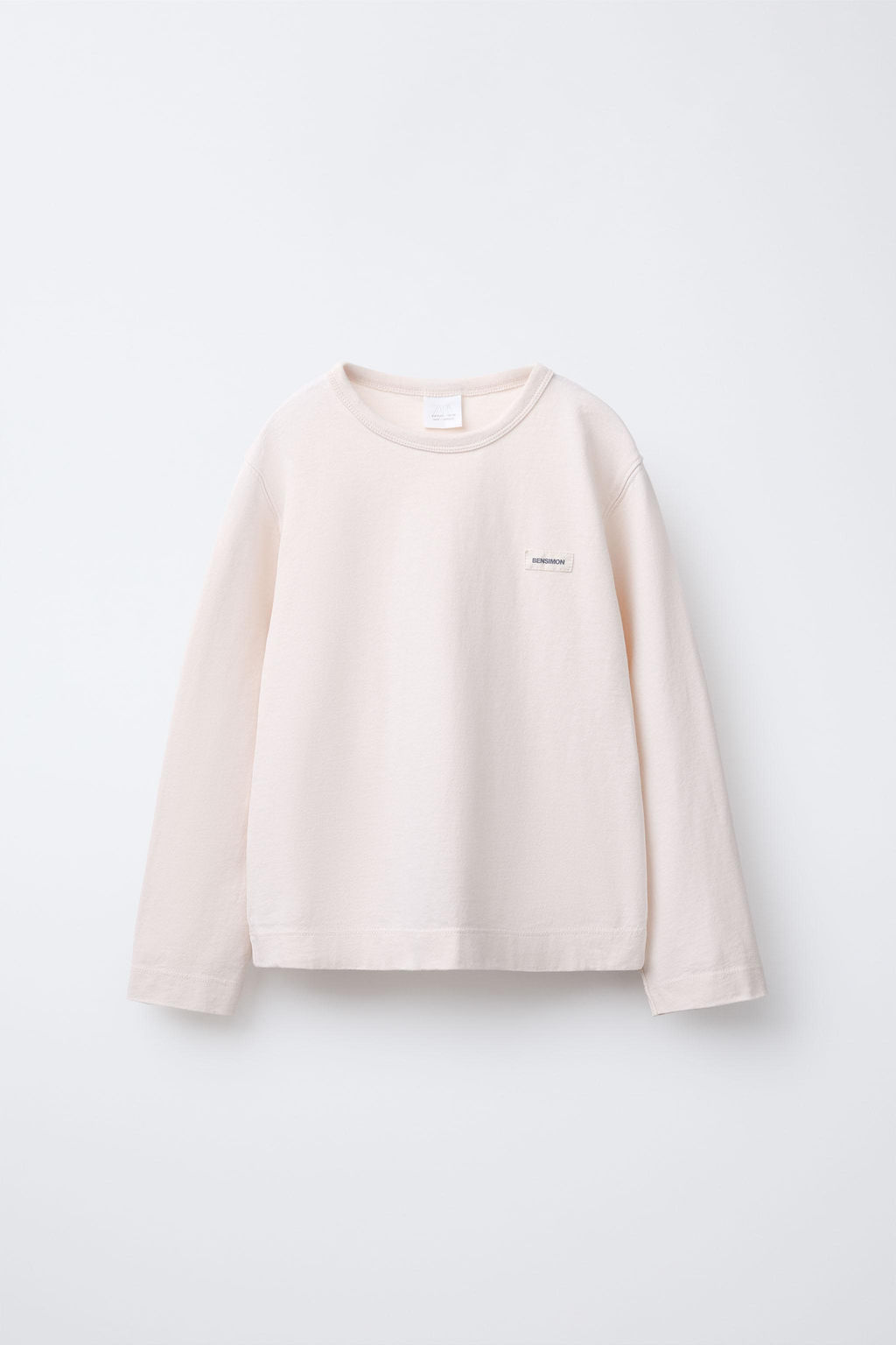 PLAIN T-SHIRT WITH LABEL BENSIMON X ZARA