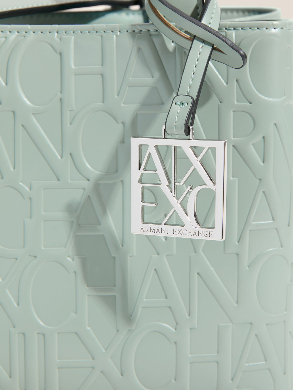 Женская сумка с ручками ARMANI EXCHANGE LIZ Артикул 4361230, фисташковый  фото 2