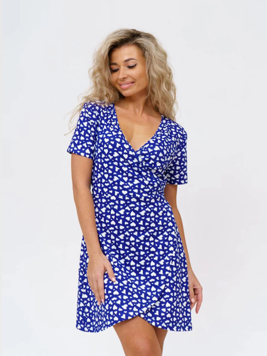 Халат женский, цвет синий