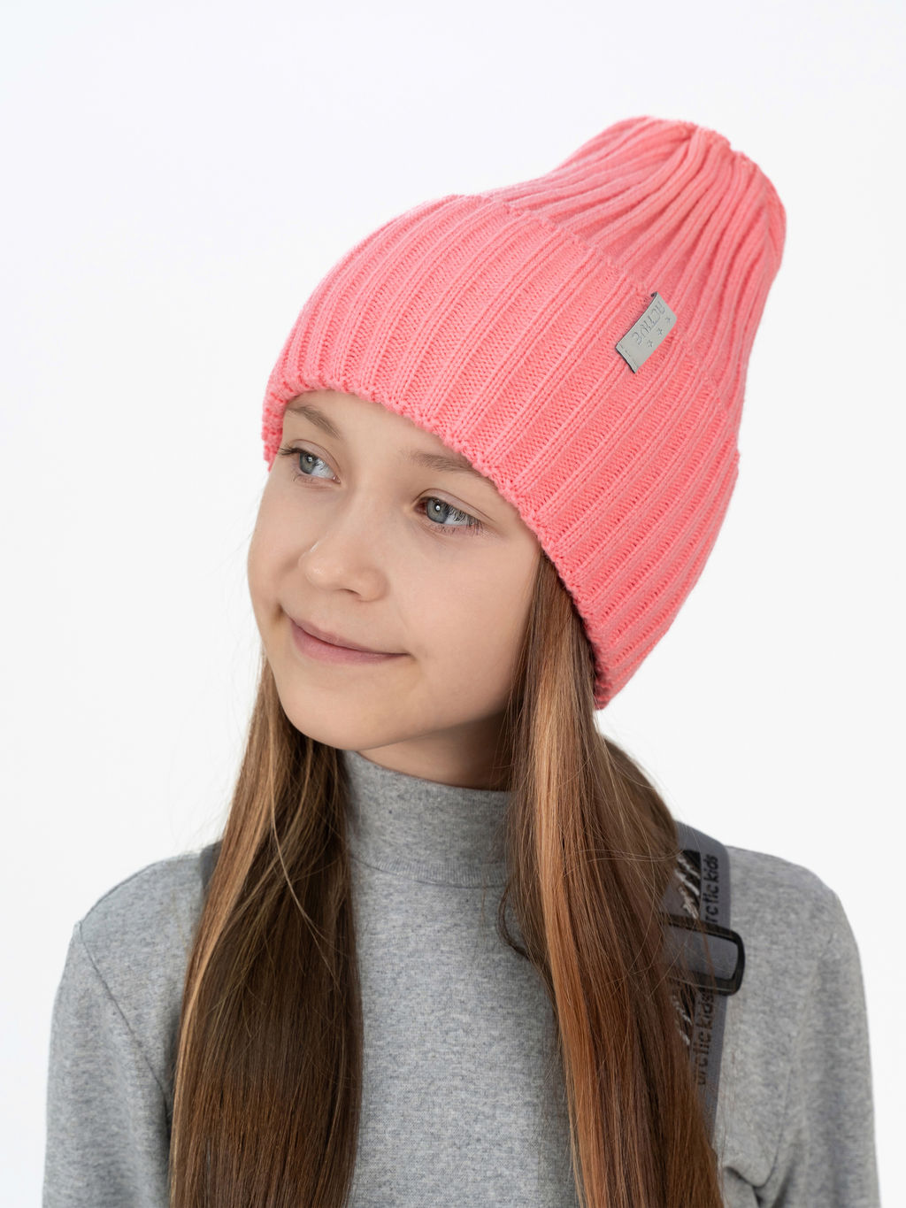 Шапка вязаная детская фламинго Ш-120 (56-58)