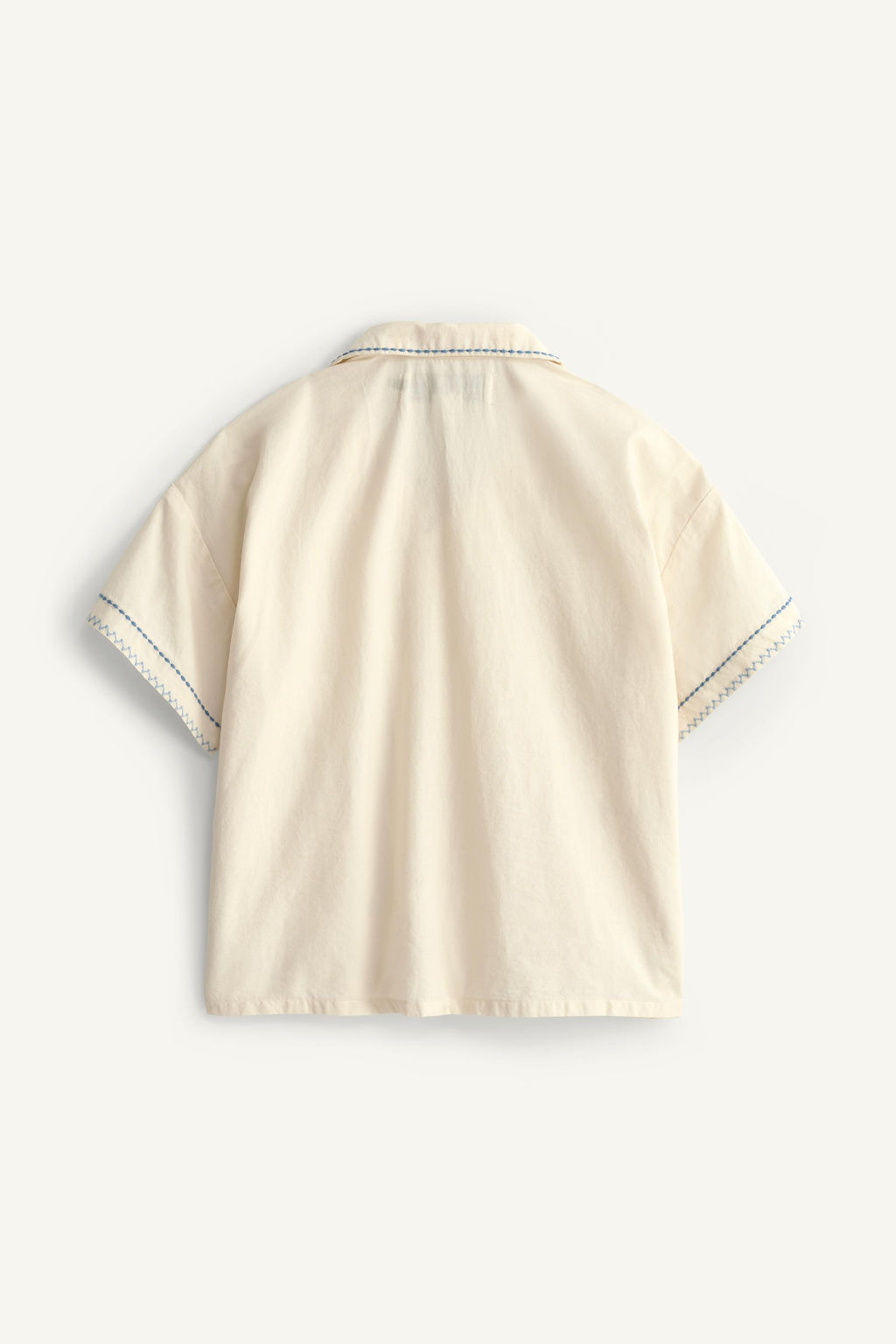 CAMISA PESPUNTES BORDADOS LIMITED EDITION / Crudo - Zara фото 5