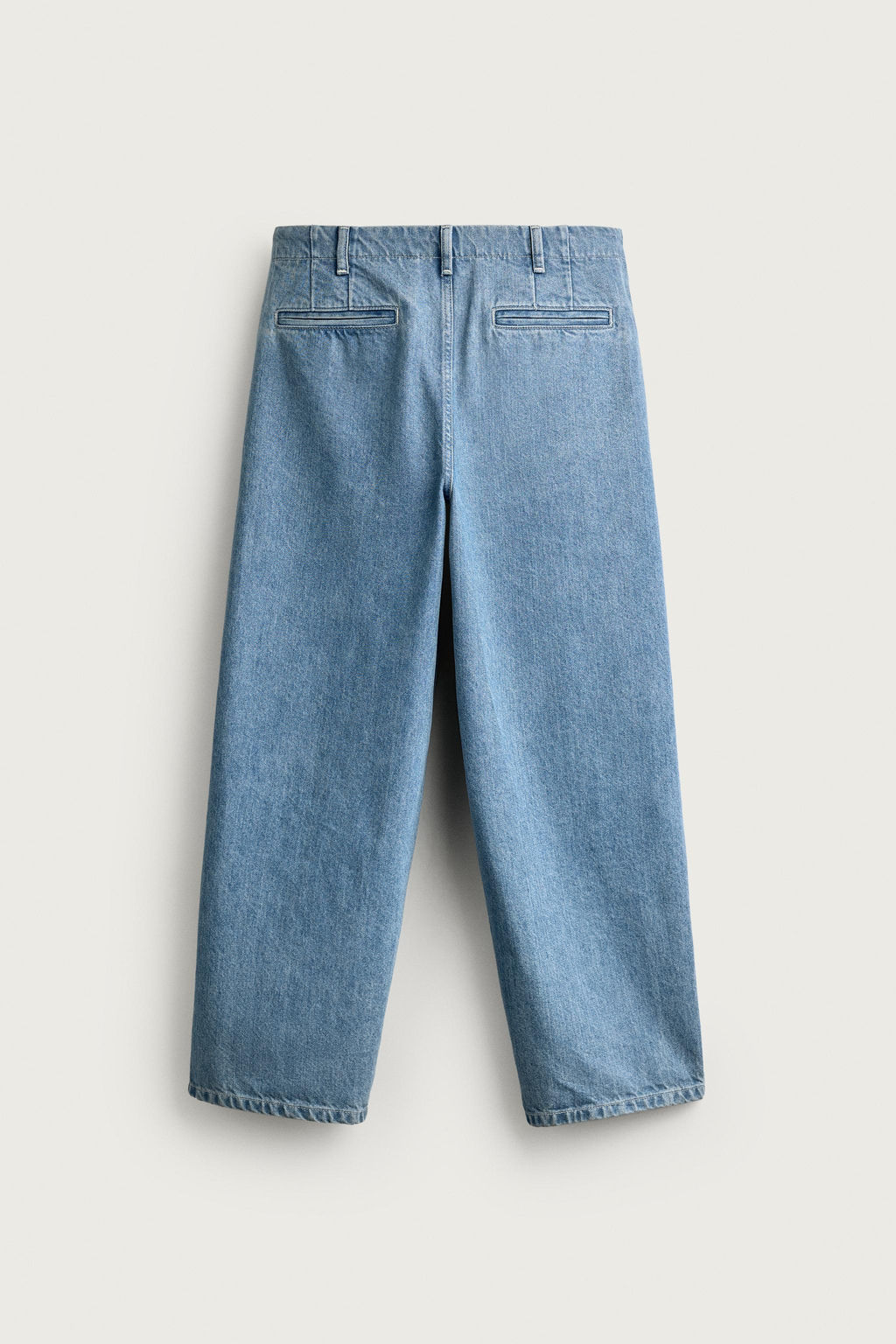 PANTAL?N CHINO DENIM STRAIGHT FIT / Azul claro - Zara фото 7