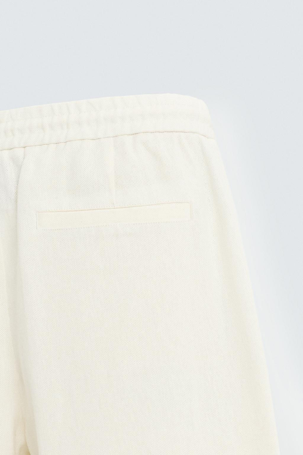 VISCOSE-JUTE TROUSERS - Zara фото 5