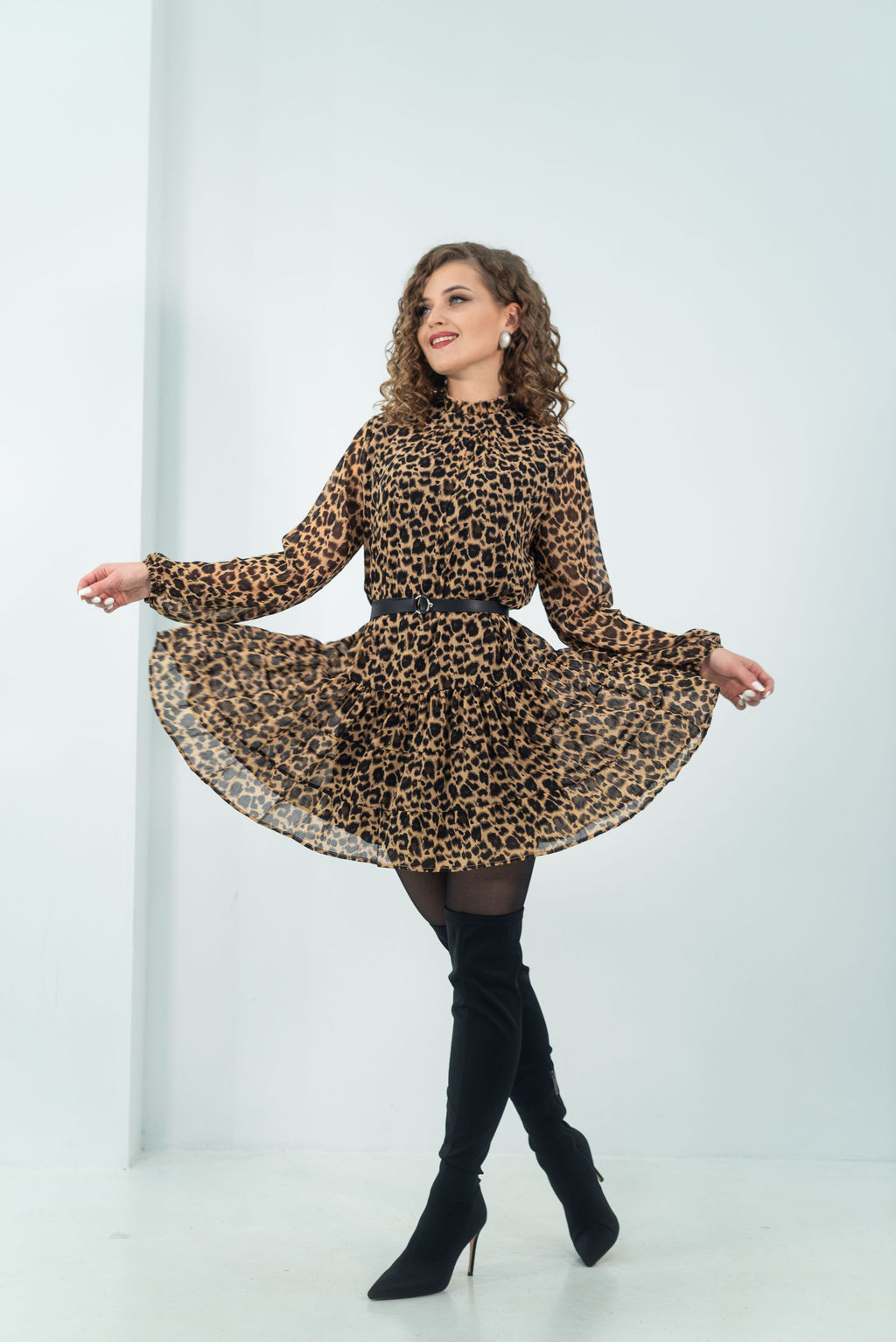 Платье Дэнис (леопардовый)* - Nadi bordo фото 8