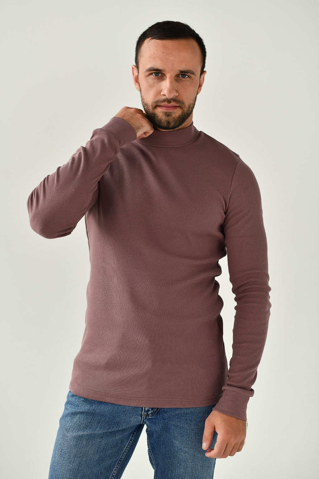 Водолазка кашкорсе Хлопок 95%, лайкра 5% (стойка) - Оптима фото 2